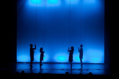 La compañía Rea Danza durante una actuación en Sala Gades, Málaga.